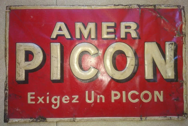 Plaque émaillée PICON amer | Au temps qui passe