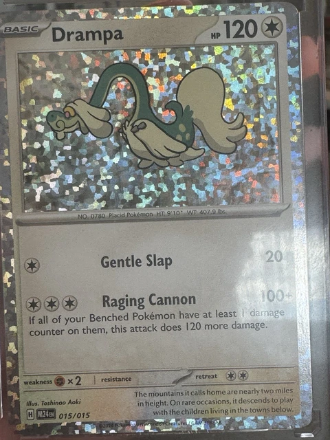thumbnail image 2 of Pokemon TCG Drampa Holo (15/15) - 2024 McDonald's Happy Meal Promo - Near Mint 2 of 6