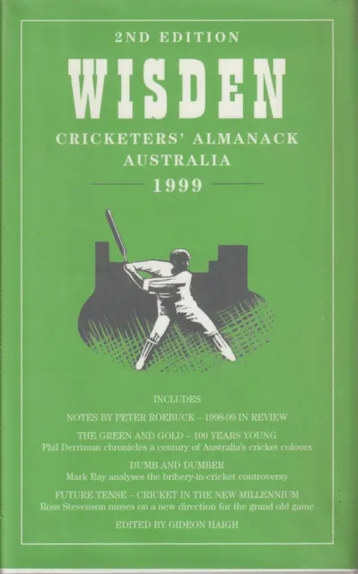 Cricket, Hc/Dj, Wisden Cricketers Almanac , Australia , 1999 , 2Nd Edition