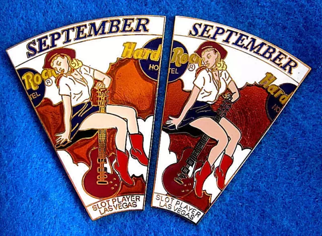 PROTOTYPE LAS VEGAS HOTEL SLOT PUZZLE SET COW GIRL SERIES Hard Rock Cafe PIN