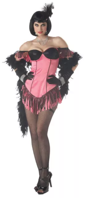 Pink Can Can Dancer Cabaret Artist Saloon Adult Costume