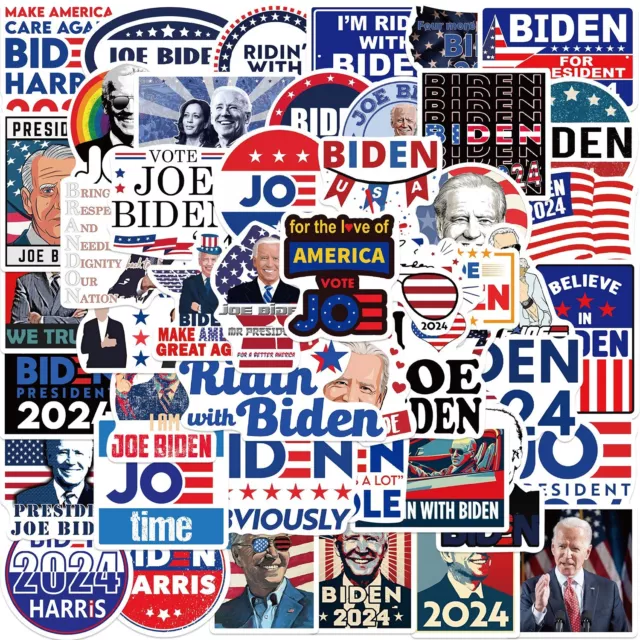 50 PCS JOE Biden 2024 President Campaign Stickers Car Bumper/Republican