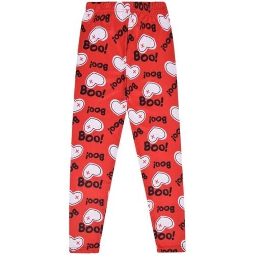 Bambine Legging Cuore Stampa Morbido Comodo Halloween Party Leggings 5-13