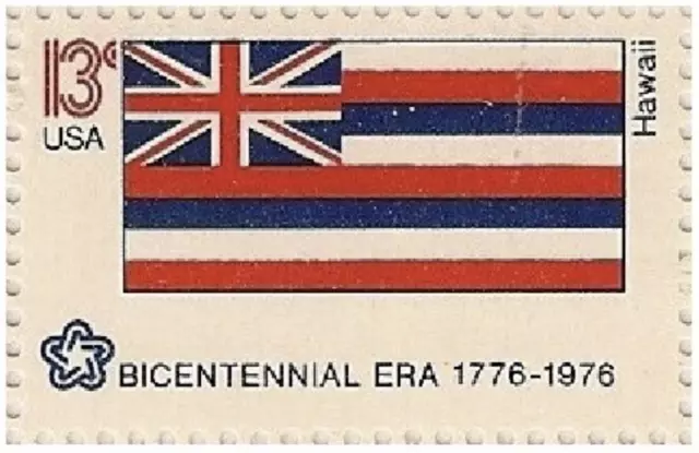 US #1682 MNH 1976 American Bicentennial Issue Flag Hawaii