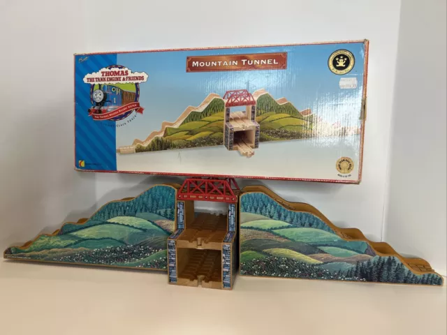 Thomas The Tank Engine & Friends Wooden Railway Train Mountain Tunnel 1997 w Box
