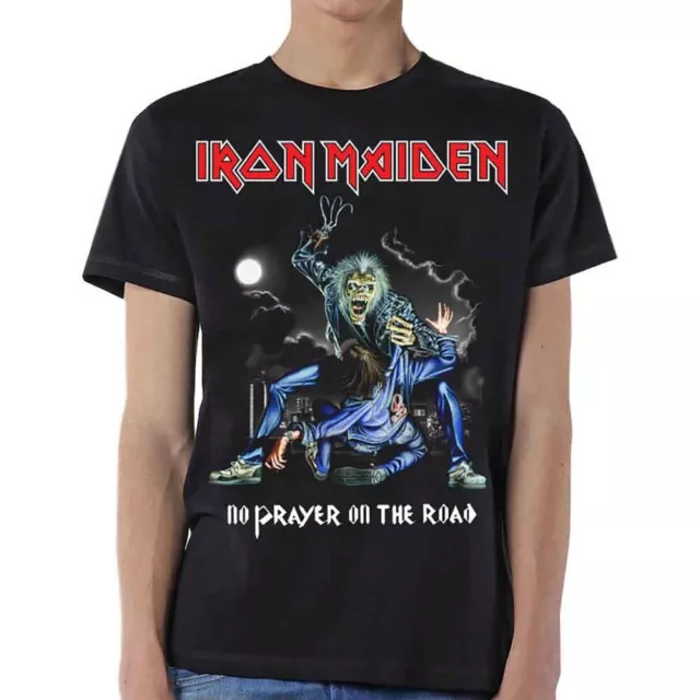 Iron Maiden 'No Prayer On The Road' Black T shirt - NEW