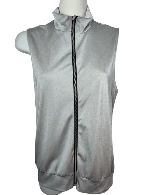 Kelle Dance Costume Unisex Size Large Child Zip Up Silver Vest Beyonce Concert