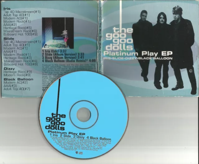 GOO GOO DOLLS 4TRX SAMPLER EP w/ RARE REMIX & EDIT PROMO CD Single 1998