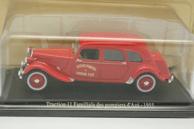 Universal Hobbies Presse 1/43 - Citroen Traction 11 Pompiers Azé 1955