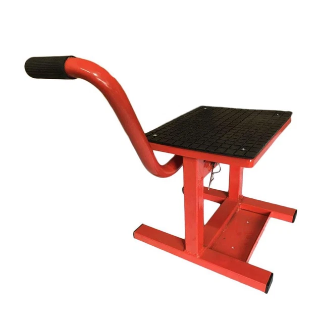 Adjustable Motorcycle Motocross Racing  Offroad Dirt Bikes Steel Lifts Stand Red