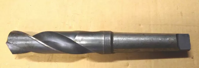 2-11/32 inch USA 2.343" Twist Drill bit 14" Long Morse Taper Shank #5 hs 5MT MT5