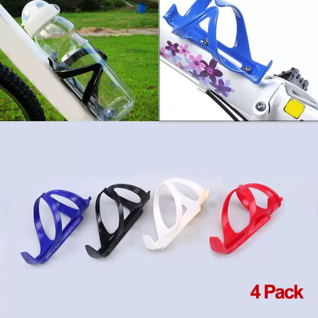 4PCS Cycling Bike Water Bottle Drink Cup Holder Rack Plastic Bicycle Bottle Cage