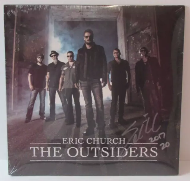 Eric Church The Outsiders VINYL RECORD AUTOGRAPHED HAND SIGNED JSA COA