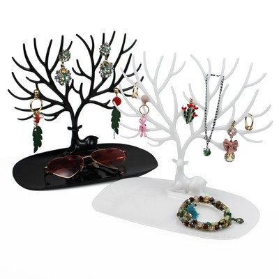 Jewelry Holder Display Stand JUSTDOLIFE Appendiabiti per gioielli Supporto per orecchini multiuso a forma di albero 