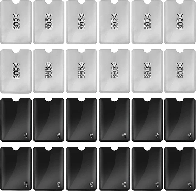 RFID Blocking Sleeves, 24 Pieces RFID Card Holder Identity Credit Card Sleeves S