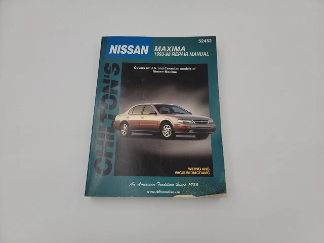 1993-98 Chilton Nissan Maxima Repair Diagram Manual