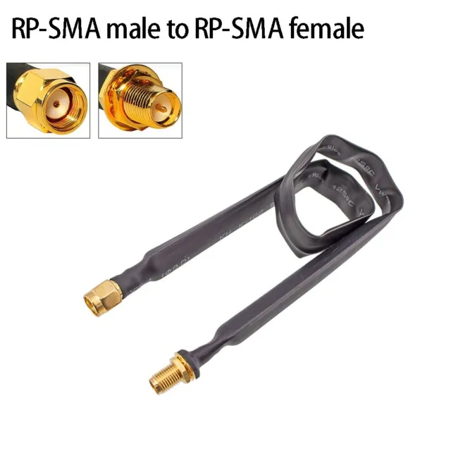 Câble coaxial plat extenseur WiFi RP SMA mâle à femelle pour normes 80211