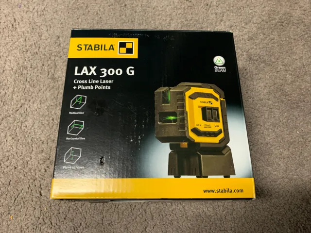 STABILA LAX 300 G Crossline Laser & Plumb Dots/Points Laser | 03185 - NEW IN BOX