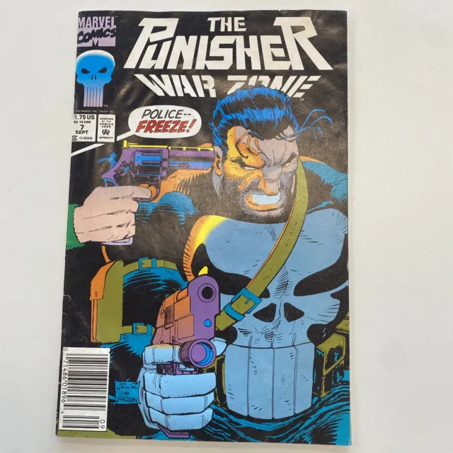 The Punisher War Zone No 7 Nm Newsstand 1St App Lynn Michaels Marvel Comics 1992