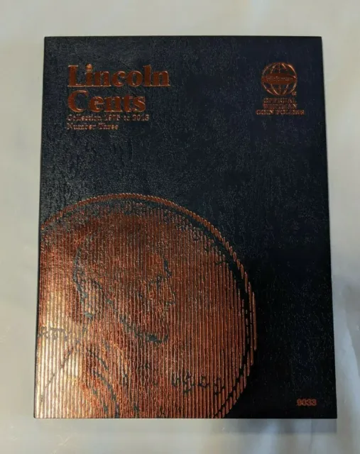 Lincoln Cent Penny Album Coin Folder Whitman Volume #3 1975-2013 NEW 9033
