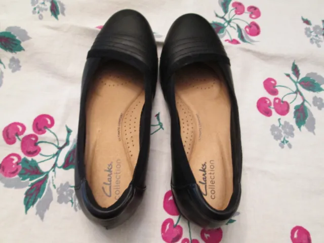 CLARKS COLLECTION ULTIMATE Comfort Flats 6.5 W Black $16.00 - PicClick