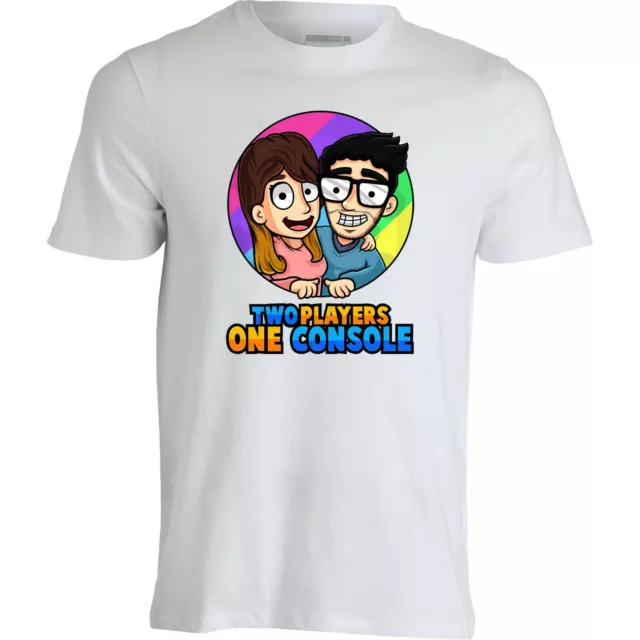 t-shirt two players one console stef e phere youtuber maglietta felpa tshirt v2