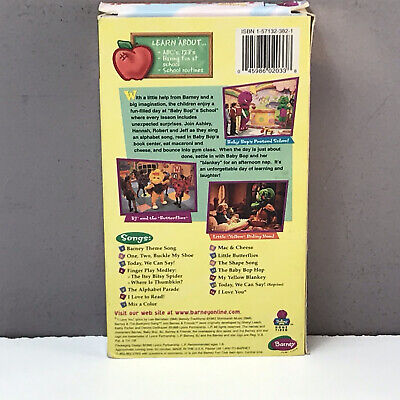 BARNEY LET’S PLAY School VHS Video Tape Classic Collection ABC’s 123’s ...