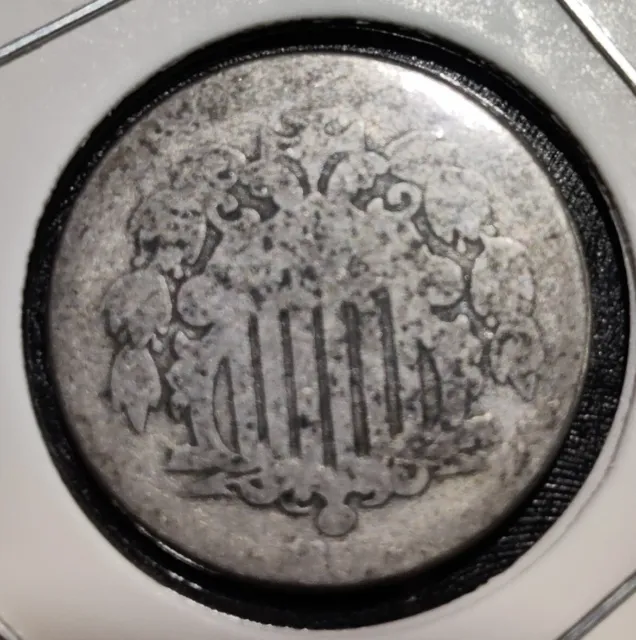 1866 ? Shield Nickel With Rays