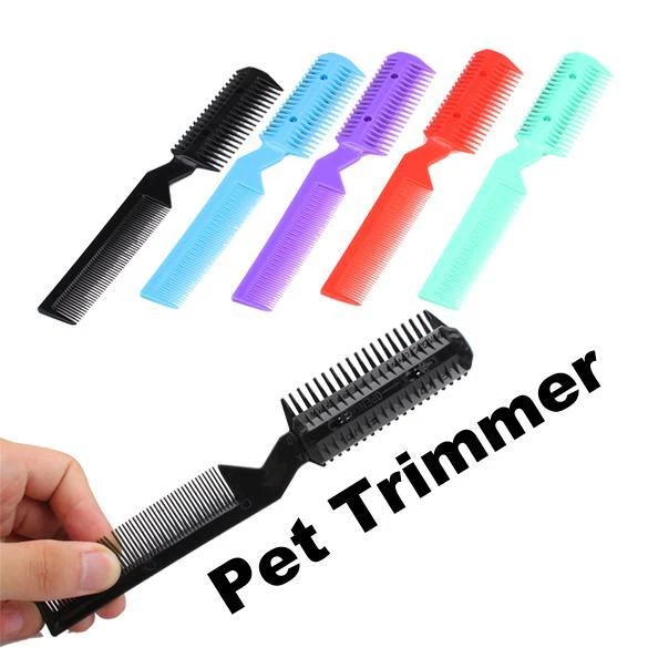 Pet Hair Trimmer Grooming Comb Cutting Remover Brush Pet Cat Accessories