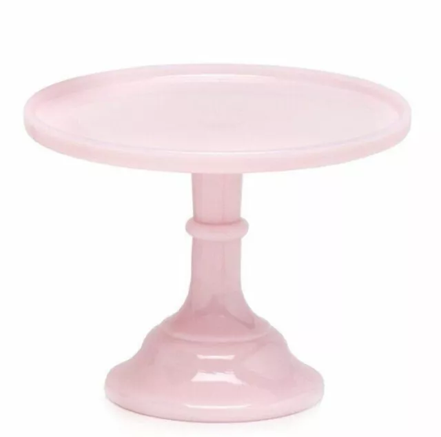 Vintage Mosser Glass 7" Cake Plate | Crown Tuscan Pink  Rare Size