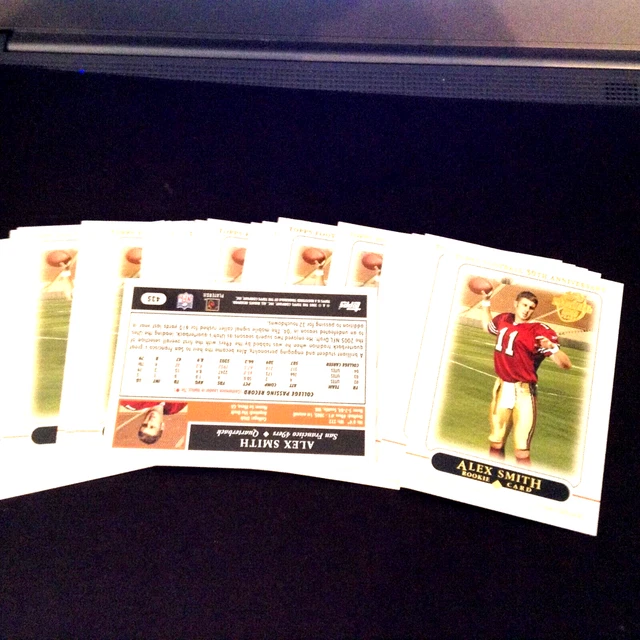 2005 Topps Football Alex Smith Rookie Lot (25)