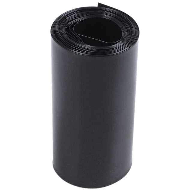 Tubo termoretraibile in PVC 70 mm/44 mm nero 2 m 6,5 piedi per batteria 18650 E5Z9