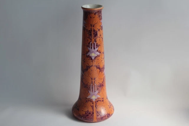 Vase céramique Sophie L'Eplattenier Sarreguemines Art Nouveau (63872)