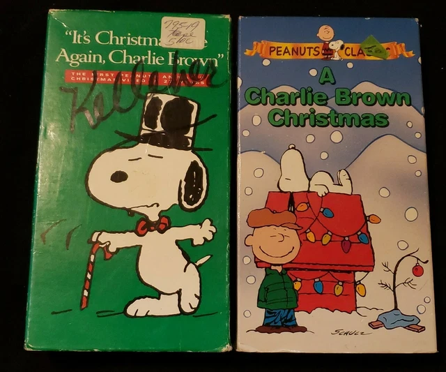 A CHARLIE BROWN Christmas and Its Christmas Time Again (2 VHS Tape Lot