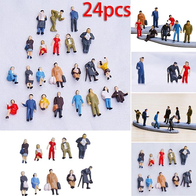 Figurines De Train Miniature Woodland Scenics - Personnages Debout En Attente, échelle N (1:160) - Pour Dioramas, Maquettes Ferroviaires