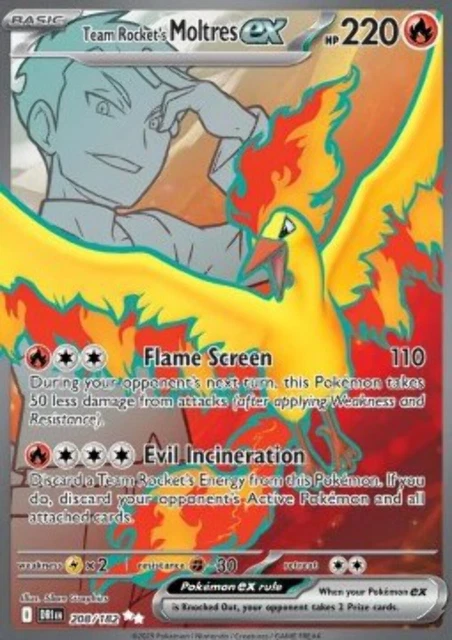 TEAM ROCKET'S MOLTRES ex - Destined Rivals (Ultra Rare) [DRI-208] £10. ...