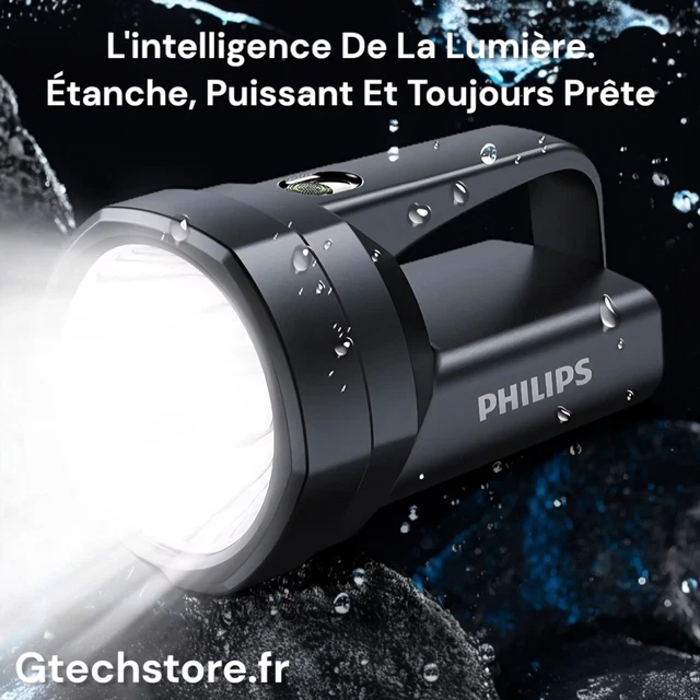 LAMPE DE POCHE METAL PLATE BLEU