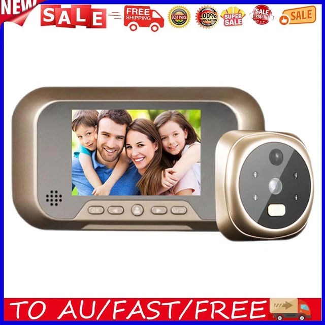 D1 LCD Digital Eye Doorbell Electronic Peephole Home Visible Door Camera Viewers
