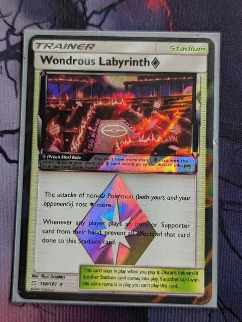 Wondrous Labyrinth Holo Rare 158/181 Team Up - Pokemon Card - NM