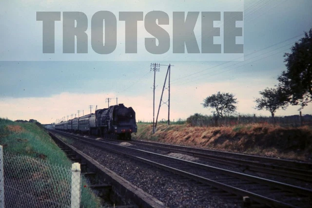 35mm Slide SNCF French Railways Steam Loco Class 241 Nevers 1966 Original France