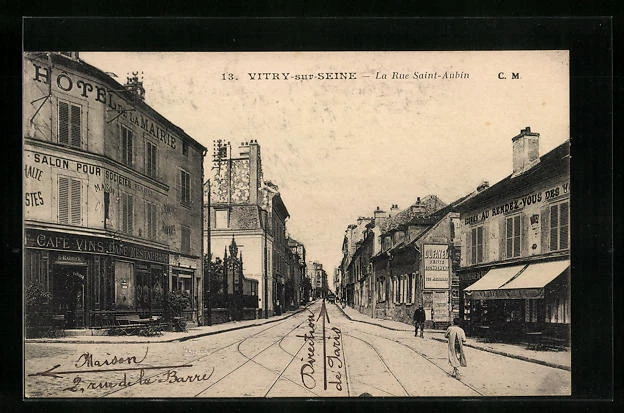 CPA Vitry-sur-Seine, La Rue Saint-Aubin