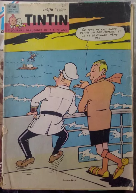 Tintin Le Journal Des Jeunes De 7à77 Ans N°629-nov 1960-Attila-AB/B