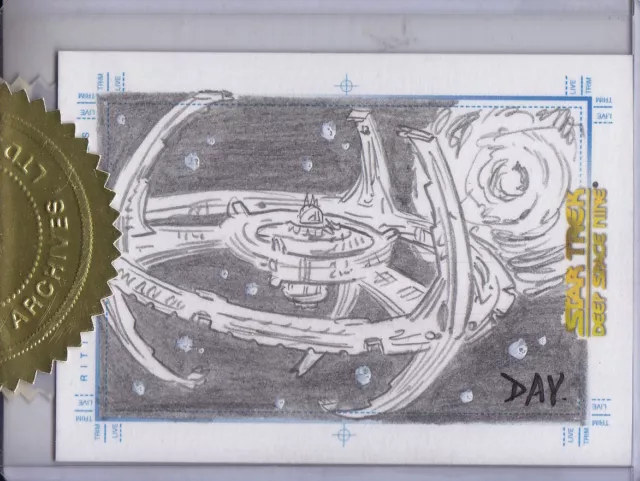 STAR TREK - Quotable Deep Space Nine DS9 SketchaFEX Case Card (Rittenhouse)