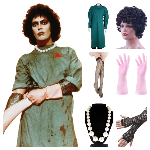 FRANK N FURTER Rocky Horror Fancy Dress Costume, Full 9 piece outfit 59.99  - PicClick UK
