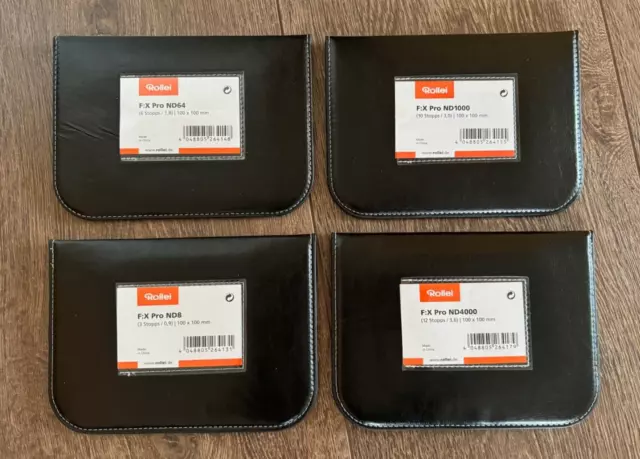 Rollei F:X Pro 100 | ND Graufilter-Set ND8, ND64, ND1000 und ND4000