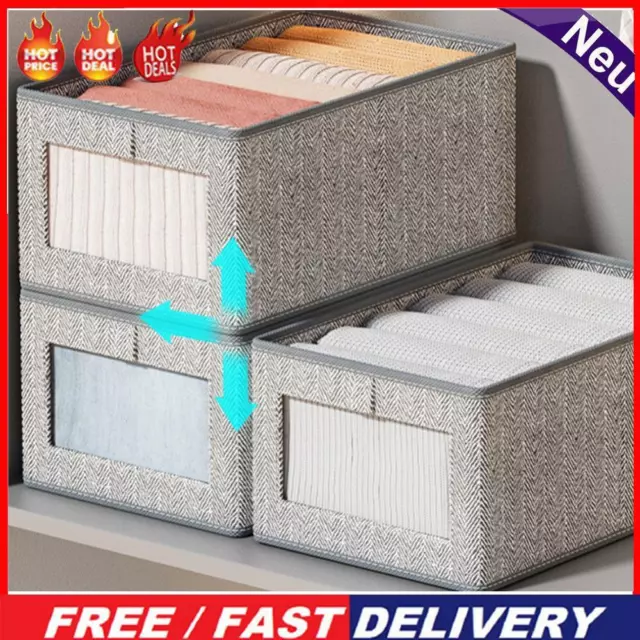 Foldable Cupboard Storage Box Space Saving Underbed Box Organiser (L)