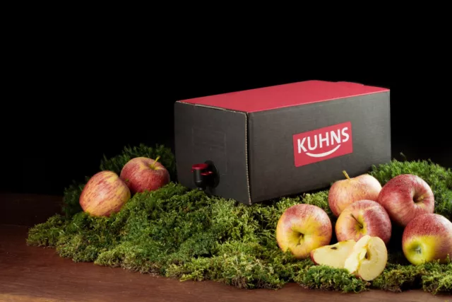 Borsa succo di mela biologico Kuhns in scatola 5,0 l