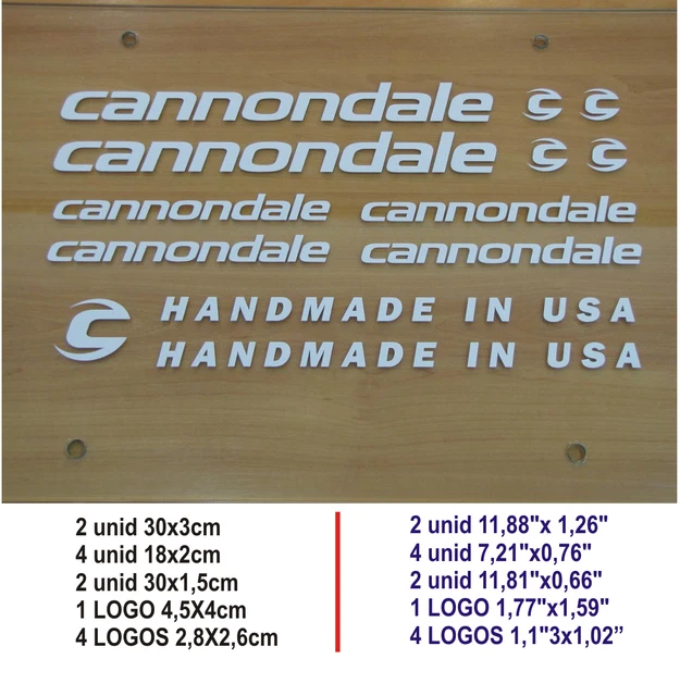 Kit Autocollants Vinyle Pour Vélo Cannondale R800 – Noir, Personnalisation – Neuf