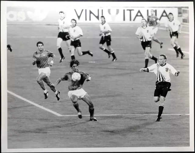 Photo de presse vintage Mondiale Football 1990 Italie Autriche FT 2260 - tirage