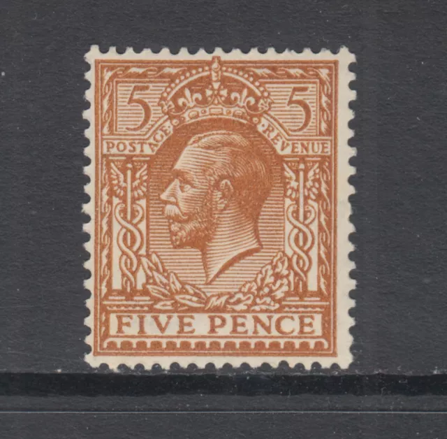 Great Britain Sc 194 MNH. 1924 5p yellow brown KGV definitive, F-VF